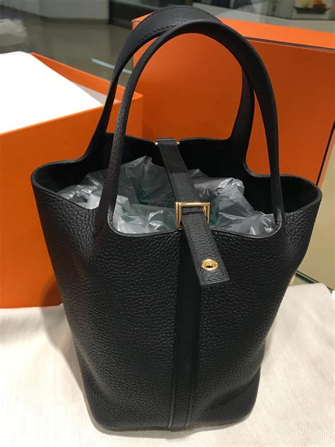 hermes picotin 18 black silver|hermes picotin 18 price 2024.